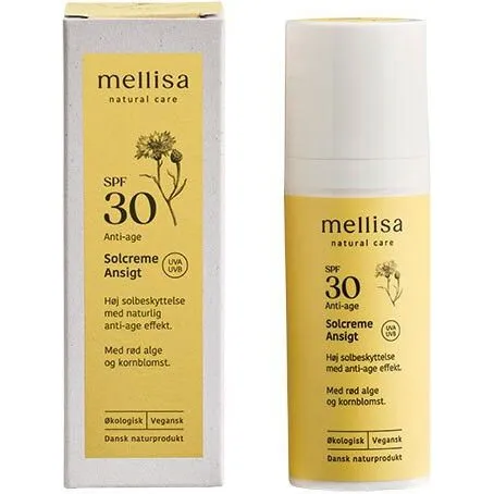 Mellisa Solcreme Ansigt SPF 30, 50 ml