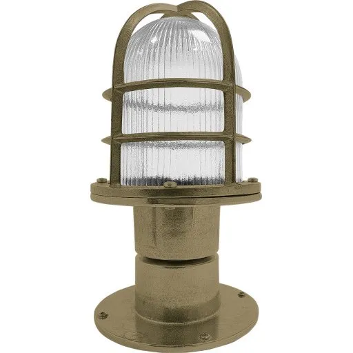 Andromeda 451 bedlampe i støbt messing, 30 cm høj