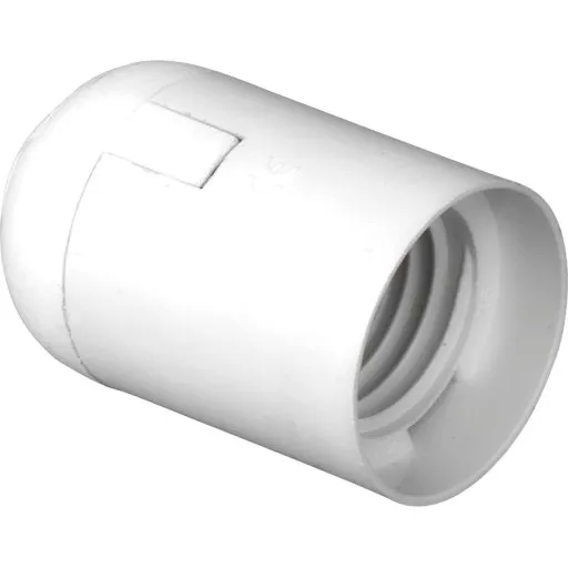 Ultralux E27 Hvid Glat Fatning