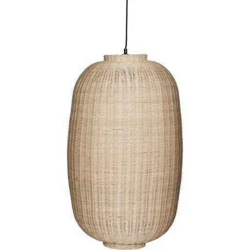 Hübsch Chand Pendel Oval, Ø45 cm, Natur & Sort