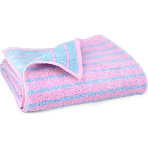 JUNA Nuance Bambus/Bomuld Badehåndklæde 70x140 cm Blå/Rosa
