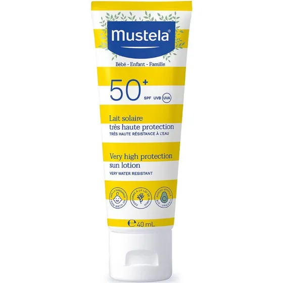 Mustela Sun Solcreme SPF50+ 40 ml – til baby & børn