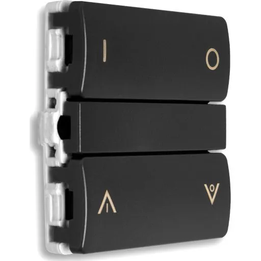 LK Fuga Smart Zigbee Batteritryk, grå, tænd/sluk & op/ned