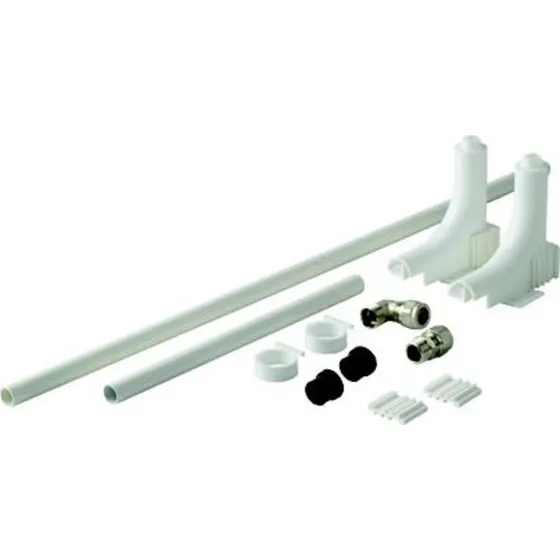 Wavin 15x1/2" Tigris radiatoropføringssæt hvid, 100 cm langt rør
