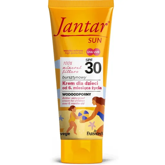 Jantar Amber vandfast solcreme SPF30 til børn 50 ml