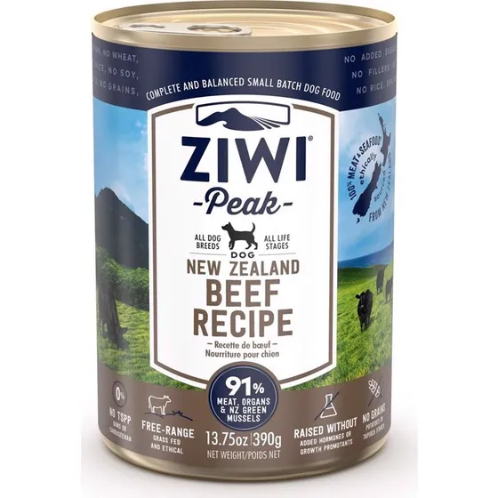 ZiwiPeak Dog Beef Dåsemad, 390g