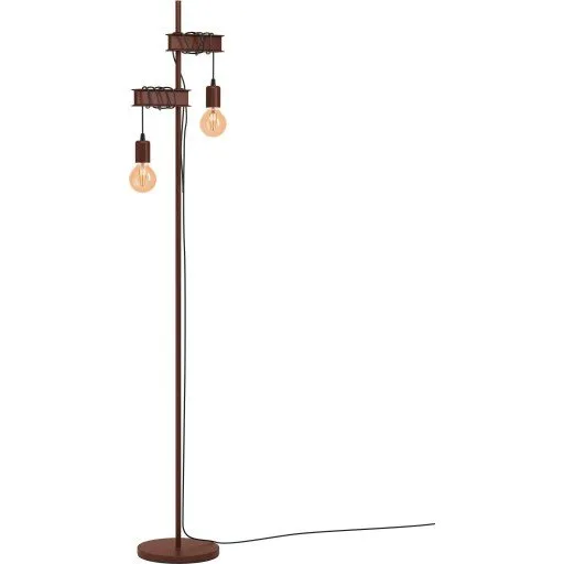 Eglo Townshend 4 gulvlampe, rustfarvet