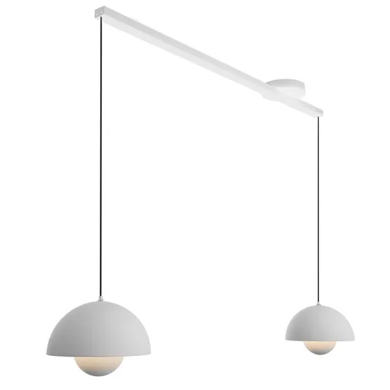 Lightswing® Twin Mat Hvid 90 cm – Justerbart Ophængssystem til 2 Pendeller