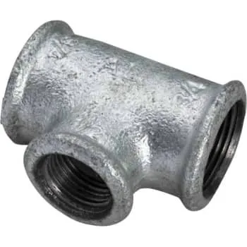 Gf+ 3/4" x 1/2" x 3/4" Galvaniseret Tee