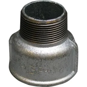 1" x 3/4" Galvaniseret spidsmuffe