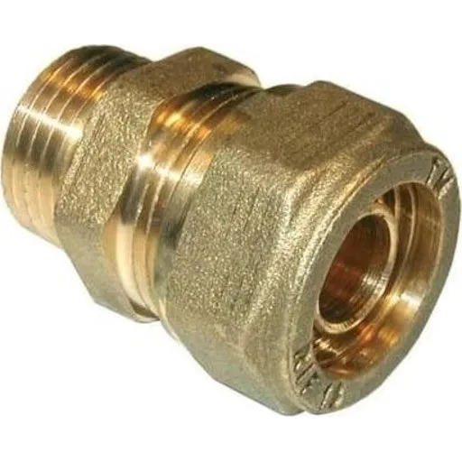 Pex overgangsnippel 16 mm x 1/2"