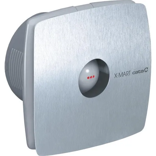 Cata X-Mart 10 Inox Badventilator, 100 mm, rustfrit stål, fugtstyring & timer