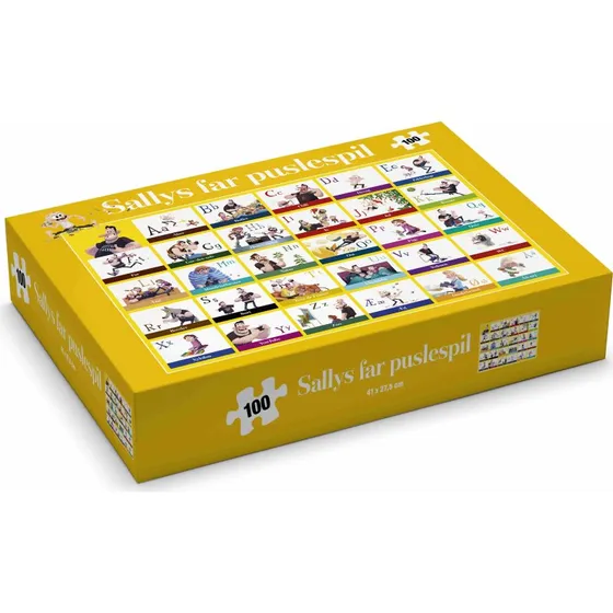 Sallys Far - ABC-puslespil, 100 brikker