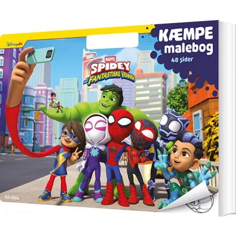 Marvel Spidey Kæmpe Malebog med Håndtag (48 Sider)