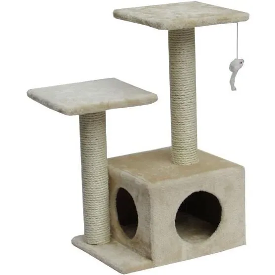Nordic Paws Mille kradsetræ med hule og sisalstolper