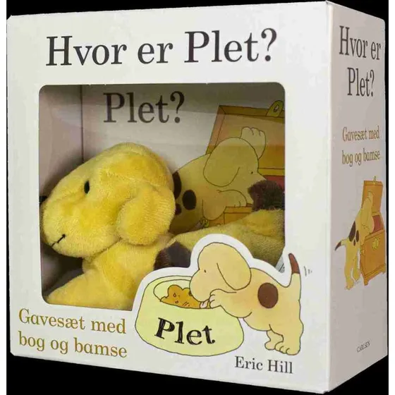 Plet: Hvor er Plet? Gavesæt med bog og blød bamse