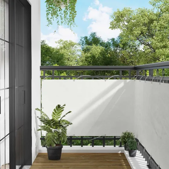 vidaXL Altan Skærm Hvid 100 x 400 cm