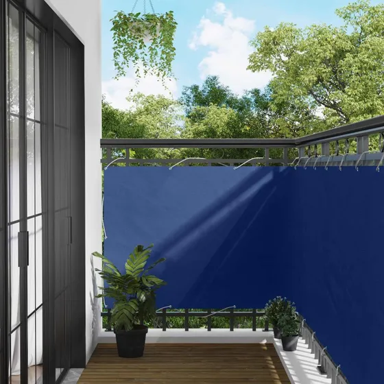 vidaXL Altan Skærm Blå 110 x 500 cm Oxford Stof