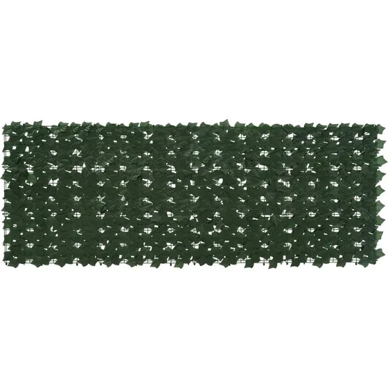 vidaXL Altanscreen med blade, mørkegrøn 200 x 75 cm