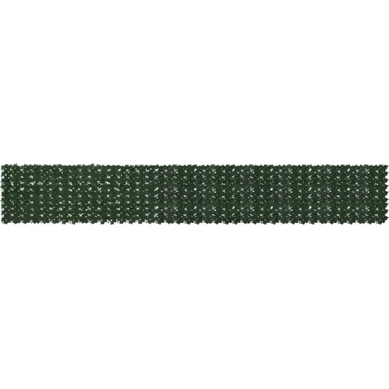 vidaXL Altanscreen med blade, mørkegrøn 500 x 75 cm