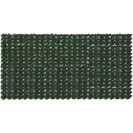vidaXL Altanscreen med blade, mørkegrøn 300 x 150 cm
