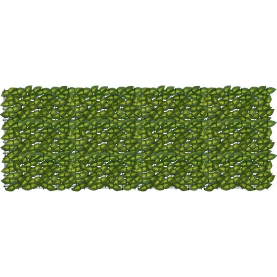 vidaXL Altanscreen med blade Grøn/Gul 200 x 75 cm