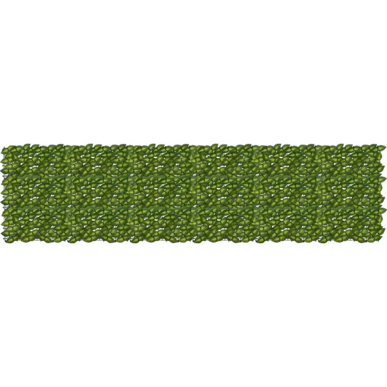 vidaXL Altanscreen med blade Grøn/Gul 300x75 cm