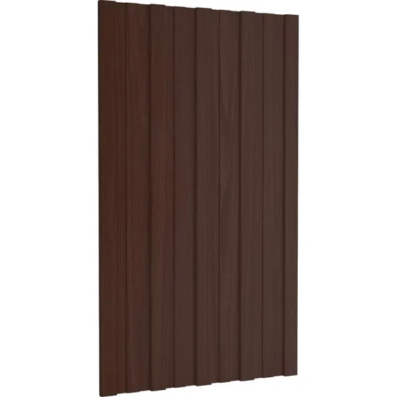 vidaXL Tagpanel 12 stk Brun 80 x 45 cm Galvaniseret Stål