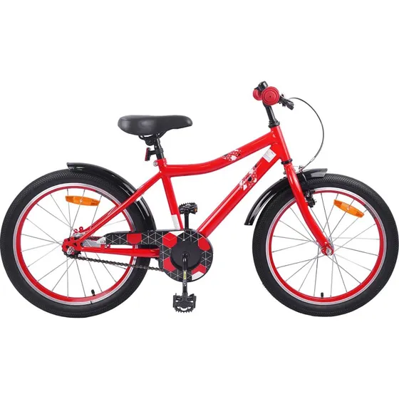 vidaXL Børnecykel 18" Rød, justerbar til 5-7 år