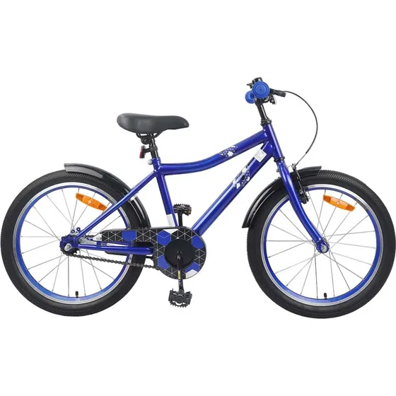 vidaXL Børnecykel 18" Mørk blå, justerbar