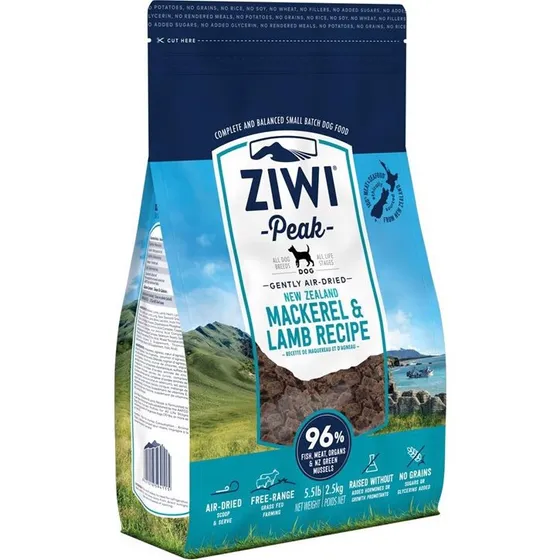 ZiwiPeak Dog Air-Dried Makrel & Lam, 1 kg