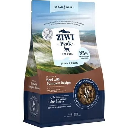 Ziwipeak Dog Steam & Dried Røget Rødbøf, 800g