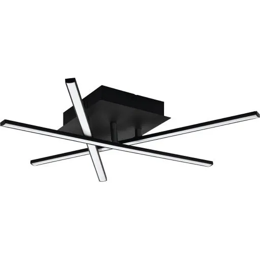 Eglo Lasana 3 LED-loftlampe, sort, 14,5x50 cm