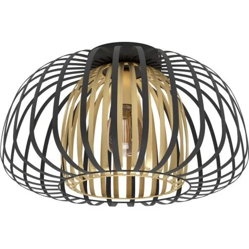 Eglo Encinitos loftlampe, sort/guld