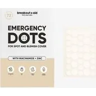 Breakoutaid Emergency Dots til bumser og urenheder, Niacinamid + Zink, 72 prikker