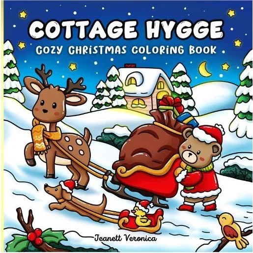 Cottage Hygge - Jeanett Veronica - Malebog med 40 hyggelige motiver