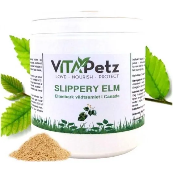 VitaPetz Slippery Elm, Elmebark fra Canada, 60 gr