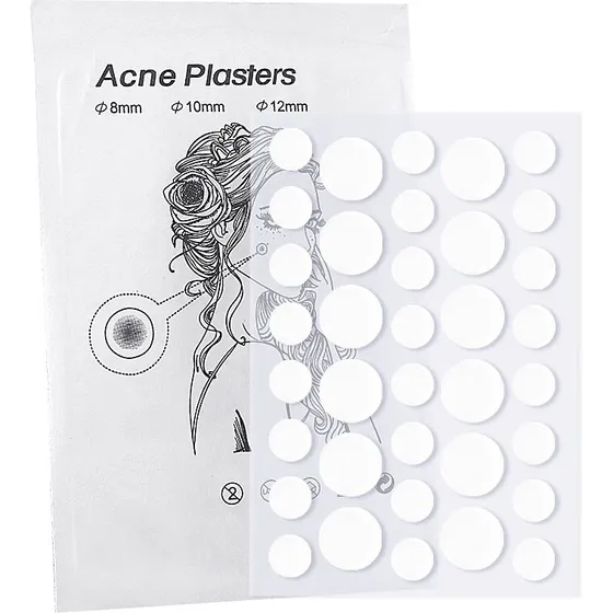 INF Usynlige hydrocolloid-acneplastre, 36 plastre/ark