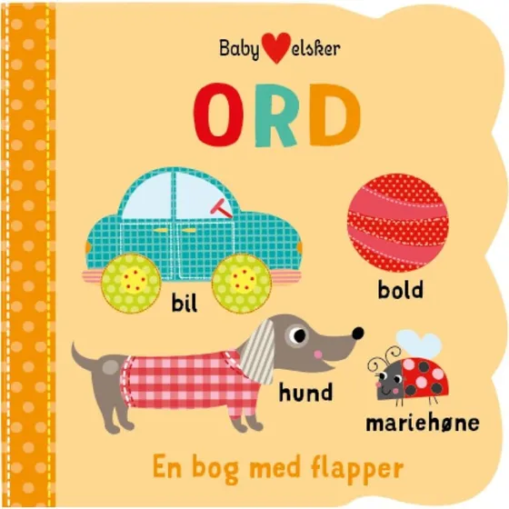 Baby Elsker Ord - Pegebog med flapper