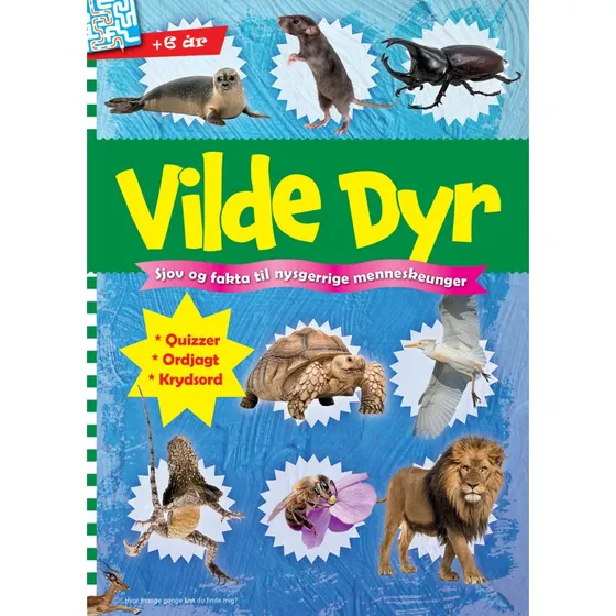 Keesing Danmark: Vilde Dyr - Opgavebog for børn 6+