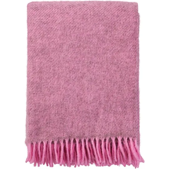Klippan Gotland Pink Uldplaid 130x200 cm