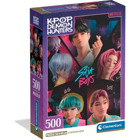 Clementoni K-Pop Demon Hunters Puslespil 500 Brikker