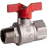 Pettinaroli TEA Kuglehane 3/4" T-Greb Muffe/Nippel