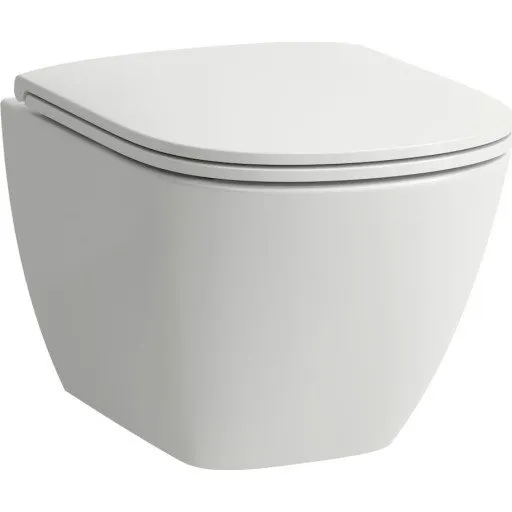 Laufen Lua Kompakt Væghængt Toilet, Hvid, Rimless