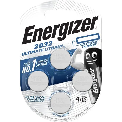 Energizer CR2032 Batterier, 4 stk.
