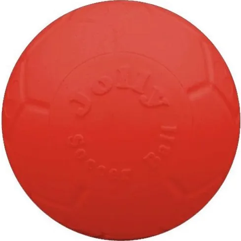 JOLLY Soccer Ball, rød, 20 cm – punkterfri hundebold