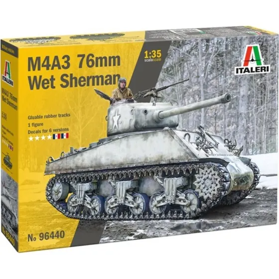 Italeri 1:35 Sherman M4A3 Wet Modelkampvogn