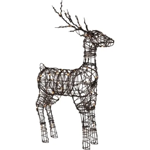 Star Trading Vixen Rensdyr med lys, 64 LED, 90 cm