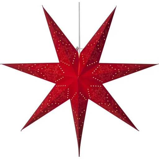 Star Trading Sensy julestjerne med lys, 51 cm, rød