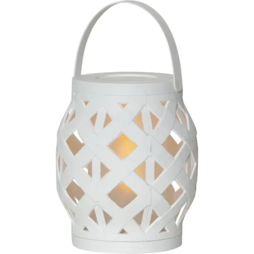 Star Trading Flame batteri lanterne, hvid, 16 cm